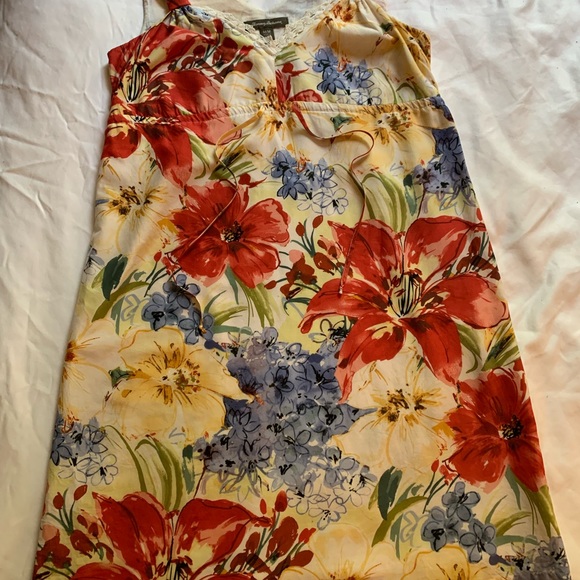 Tommy Bahama Adjustable Empire waist Tank/Sundress in Vibrant Floral, EUC - Picture 2 of 9